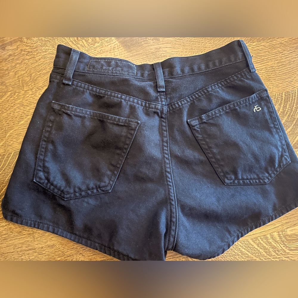 Rag & Bone black, high wasted short